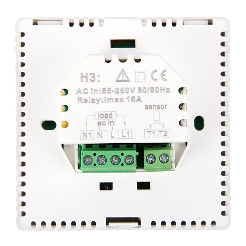 2 St/ück Heizzentrale Thermostat Dispaly Digital Raumthermostat LCD Screen Fu/ßbodenheizung programmierbar Thermostat Heating Room