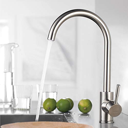 BONADE Niederdruckarmatur Küche Spültischarmatur Edelstahl Wasserhahn