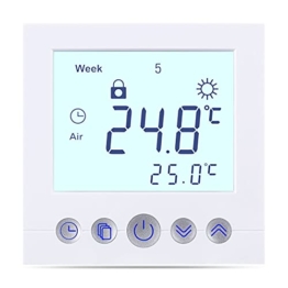 Digital Thermostat C16, Unterputz Regler Raumthermostat Thermostat für elektrische Fußboden-Heizung - 1