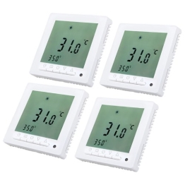 Digital Thermostat programmierbarer Temperaturregler LED Screen Fussbodenheizung Heizkörper (4pack) - 1