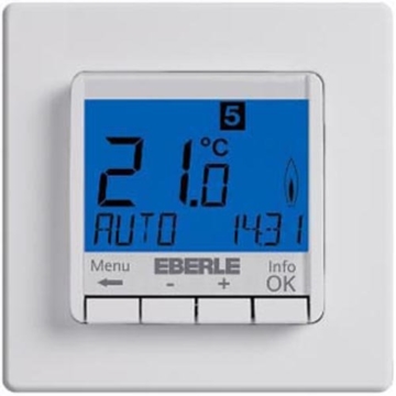 Eberle 1482049 111110451100 Eberle RTR - E 6202 kamertemperatuurregelaar met aan/uit en LED verwarmen Single