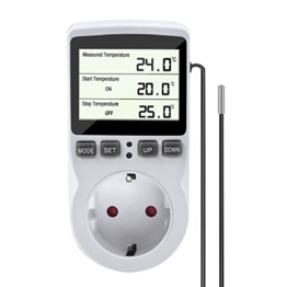 LCD Temperaturregler Stecker Thermostat Regler Temperaturregelung Steckdose-y