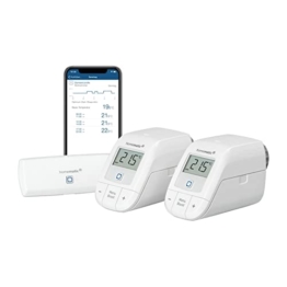 Homematic IP Smart Home Starter Set Heizen – WLAN, Digitale Steuerung für Heizung mit oder ohne App, Alexa, Google Assistant, einfache Installation, Energie sparen, Thermostat, 155703A0 - 1