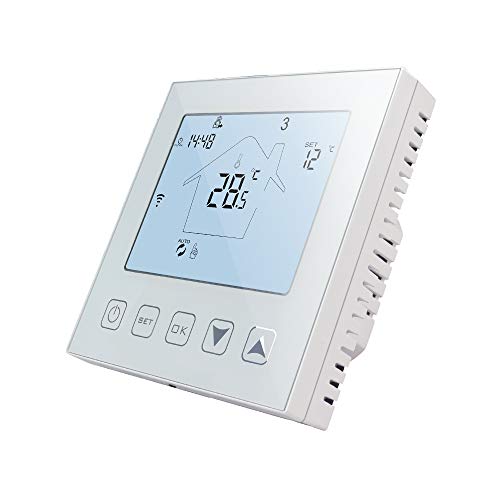 Digital Thermostat Raumthermostat Fußbodenheizung Wandheizung LED Heizung Black