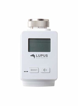 Lupus Electronics 12130 Lupus Heizkörperthermostat V2 für die XT Alarmanlagen (Funk Heizungssteuerung, Smarthome Thermostat) - 1