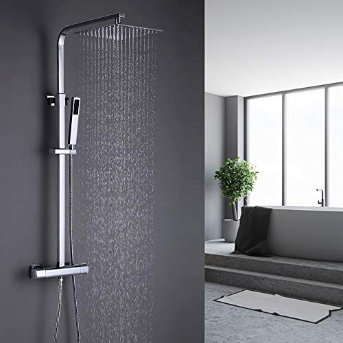 ᐅ HOMELODY Duschsystem Duschset Thermostat Regendusche 2 Funktonen