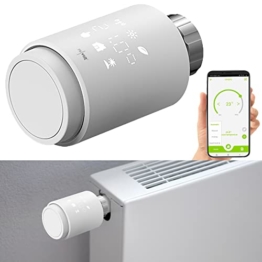 revolt Heizkörperthermostat: Programmierbares Heizkörper-Thermostat mit Bluetooth, App, LED-Display (Heizkörperthermostat Funk) - 1
