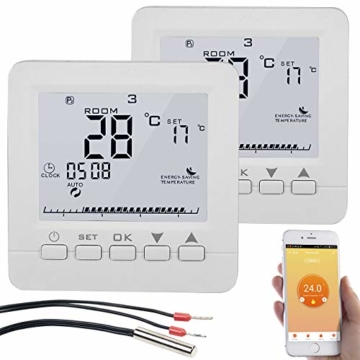 Programmierbares Thermostat Für Fußbodenheizung - 16A Mit IP20 Schutz