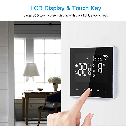 Programmierbar Digital LCD Thermostat Raumthermostat Fußbodenheizung Touchscreen 