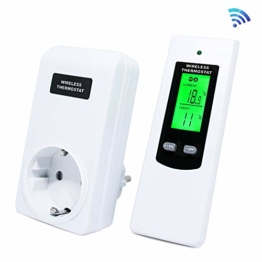 Wireless RF Plug In Thermostat Heizung Funksteckdose Temperatur Raumthermostat