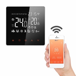 Wifi Thermostat Raumthermostat digitaler Wandthermostat programmierbar Raumtemperaturregler für Fussbodenheizung Thermostat für elektrische Heizung Wandheizung mit großer LCD-Bildschirm 230V 16A - 1